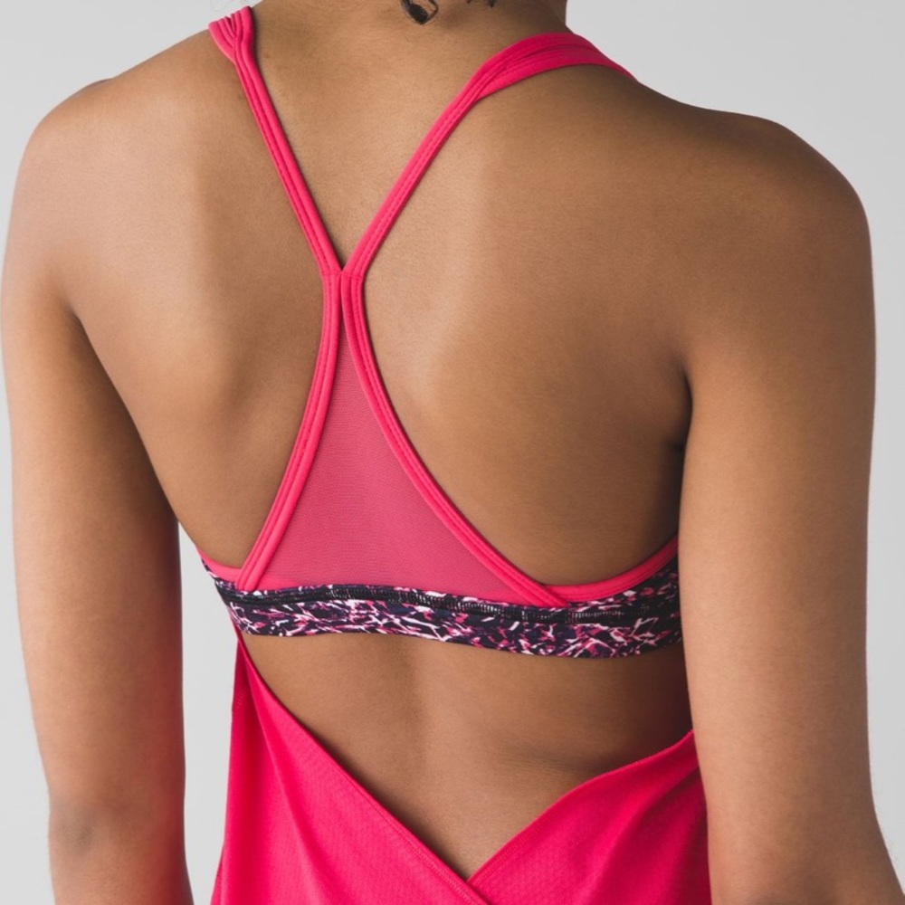 Lululemon Minimalist Tank Top Mini Ripple Boom Juice Multi Pink - Picture 9 of 10